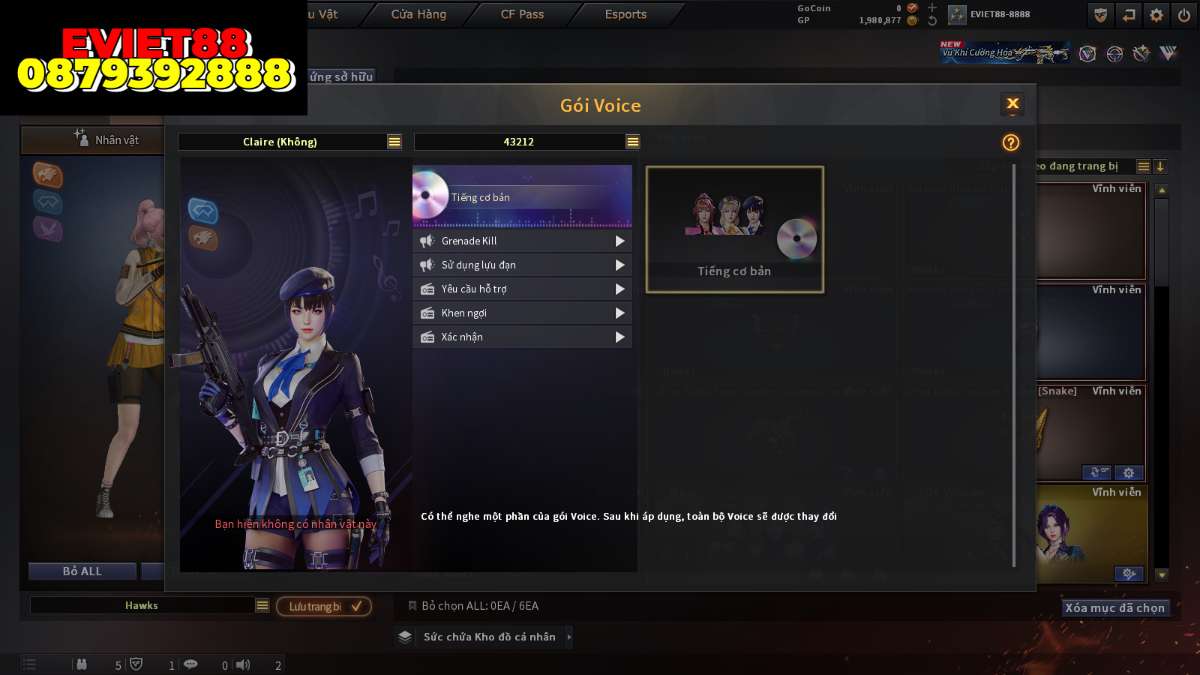 shop acc cf uy tin gia re